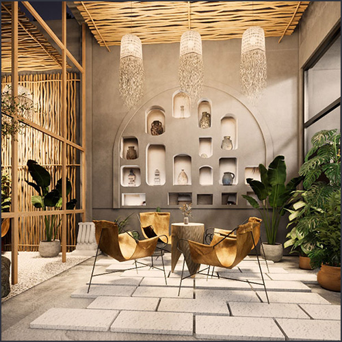 Thiết kế thi công nội thất quán cafe sân vườn